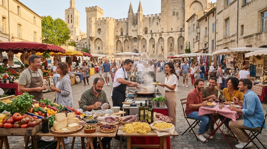 à avignon, la semaine italienne célèbre la culture, les saveurs et l’artisanat transalpins lors d’un événement incontournable et convivial.